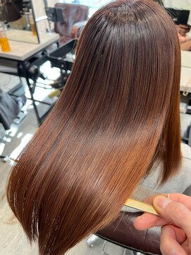 アディクト 東陽町西口(addict) サラサラになる縮毛矯正＿ミルクブラウン＿ミディアム［東陽町］