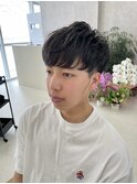 【Mele】本間祐太 仙台メンズツーブロックナチュラルマッシュ