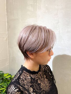 ロンドエニカ 大宮(Lond enika) lond惇平　大人ガーリーショートグレージュカラープリカール