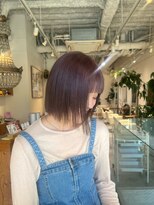 メグリ(meguri)&nbsp;ピンクベージュ×ボブ