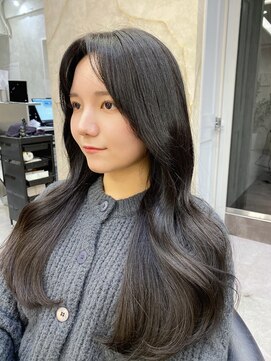 ロンドアヴァントゥス 池袋(Lond aventus) 韓国レイヤー/韓国風/ボブ/髪質改善/黒髪/ブリーチなし〔池袋〕