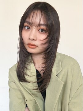 アルバム 池袋(ALBUM) レイヤーロンググレーベージュエモージュ美髪_ba489521