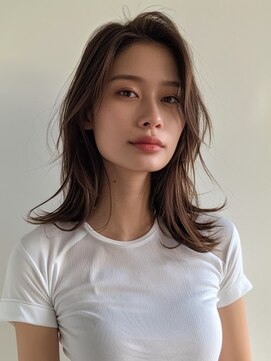 セプト 天神大名(SEPT.) ミディアム レイヤーカット 韓国ヘア アメイジングカラー 天神