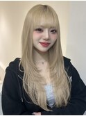 レイヤーカットハッシュカットハイレイヤー韓国ヘアくびれヘア