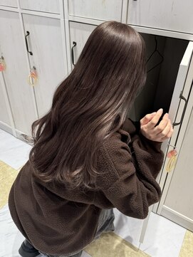 リー 梅田(Lee) マロングレージュ/ブリーチ1回～/ケアブリーチ/暗髪