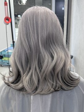 ロウル 渋谷(LOWRL) シルバーインナーブラック/ブリーチ