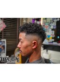 オールバックパーマ