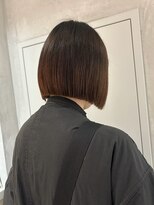 ヨーク(YOKE)&nbsp;【YOKE】切りっぱなしボブ髪質改善パーマ落とし顎下ボブ20代