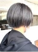 外ハネボブ/美髪/ワイドバング/ホワイトブロンド/イメチェン