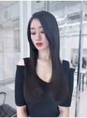 美髪韓国レイヤーイメチェン夏ハイライトカラーくびれヘア