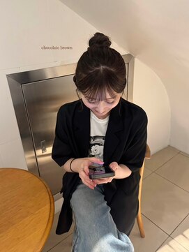 ヘアカロン 熊本下通店(Hair CALON) 韓国風レイヤー×透明感カラー 20代/30代