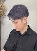 バイオレット/ラベンダー/アップバング/フェザーショート