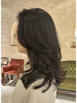 ビュートリアム265(BEAUTRIUM 265) #セミロングレイヤー30代40代ニュアンスゆるふわパーマ長め前髪