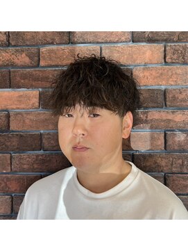 バーバー アミティ プール オム(BAR BER amity POUR HOMME) 【メンズパーマ】重めマッシュ×ツイストスパイラルパーマ