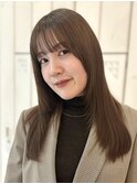 20代-30代の方に人気！顔周りレイヤーカット×ベージュカラー