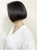 【morio成増/一戸】切りっぱなし丸みミニボブ前髪なし