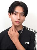【over hair】メンズカット×センターコンマバング