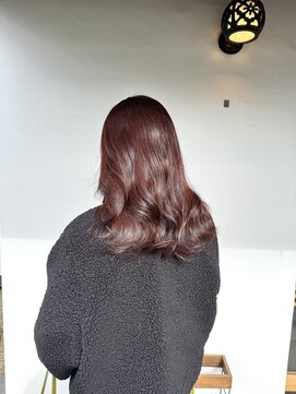 ミキカミ 髪質改善カラー × ピンク