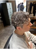 【波巻きシャドウパーマ】MEN’S/リバースセンターパート/木更津