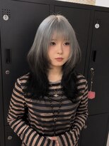 エル オオサカ 心斎橋店(L. OSAKA) ブルーシルバー/グラデーション/レイヤーカット