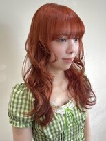 マロ(MALo) ブリーチなしダブルカラー 夏カラーオレンジカラー 暖色カラー