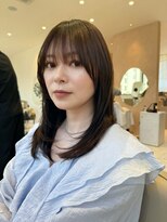 オン キャナルシティ博多前店(on) 【晴音】ミディアムレイヤー/顔まわりレイヤー/30代
