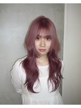 ヌル ヘア デザイン(nullus hair desigh) 【nullus ai】ハッシュカット × ピンクカラー