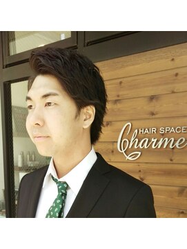 ヘアースペースシャルム (HAIR SPACE Charme) スーツが映える♪　七三風オールバック