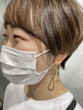 ジンジャー(GINGER) ショート×パーマ×大人ショート×骨格補正×チョコブラウン