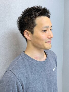 メンズサロン ハリウッド(HOLLYWOOD) 【ビジネスショート】ナチュラル刈り上げ×アップバング