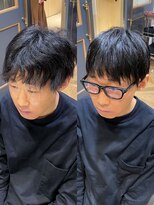 シェア 梅田 バイ ケーツー(SHARE 梅田 by k-two) メンズ/ストレートショート/酸性矯正/50代/60代/グレイヘア