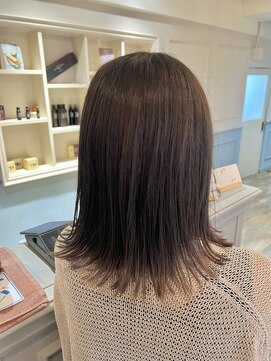 フレーム へアアンドトリートメント 天王寺北口店(FRAME) [FRAME 天王寺北口店] 艶カラー透け感グレージュ