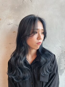 カムジーヘッド(COMEGHEAD) 韓国風ブルーブラック