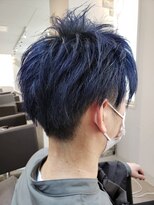 レディスペヘアーシータ(Redispe hair θ) メンズショート × コバルトブルー