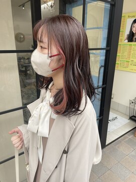 トロンヘアー(tronc hair) 高校卒業後初!インナーカラー