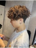 波巻きスパイラルパーマツイストスパイラルパーマメンズマッシュ