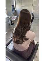 ラック(LUCK)&nbsp;切りっぱなしボブ/エアリーロング/美髪/ピンクブラウン/船橋韓国