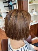まとまる艶髪/40代50代/ショート/髪質改善