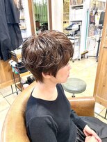 ボタニカル(BOTANICAL) 透明感×立体感 30代40代大人可愛いショートボブデジタルパーマ