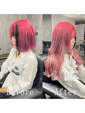 エクステ専門店あるじゃんすー 柏店 パールピンク#シールエクステ#デザインカラー#韓国#柏