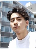 天神センターパート波巻きスパイラル波巻きパーマ刈り上げ