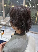 【AMI】ウルフパーマ×アッシュパープル
