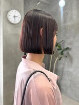 テトヘアー(teto hair) 切りっぱなしボブ、ワイドバング、ブリーチなし