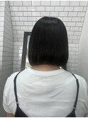 後ろ姿で魅せるボブスタイル(中区紙屋町)