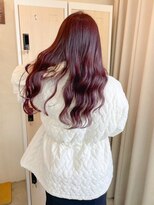 マインドヘアー(MiND HAiR) 深みラベンダーレッド_艶ロングウェーブ_125