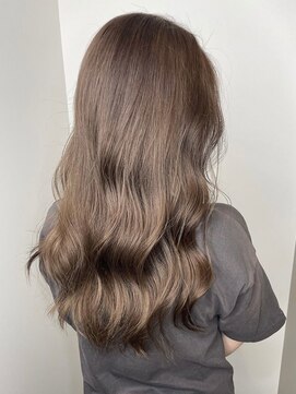 シャルマン 銀座(Charumante) ブリーチなし◎オリーブグレーグレージュ／冬の大人可愛いミディ