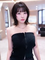 ケアリー 流山おおたかの森(Carelly)&nbsp;デザインカラー/レイヤーカット/ウェットヘア/オリーブベージュ