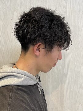 ガーデン 西川田店(garden) 西川田波巻きスパイラルパーマ波巻きパーマセンターパートメンズ