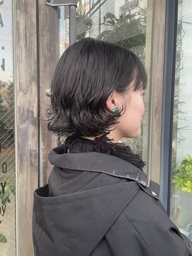 #くせを生かす#外はねボブ#ボブパーマ#パーマボブ#耳かけボブ