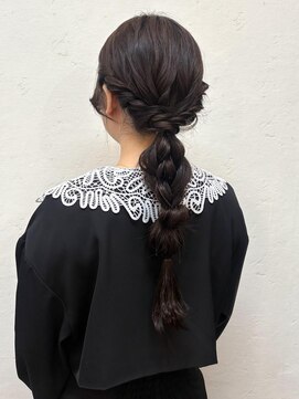 セルカ 新宿(CERCA) 編みおろしヘアアレンジ【CERCA】